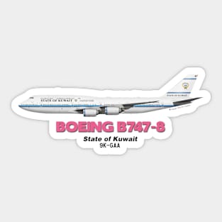 Boeing B747-8 - State of Kuwait Sticker